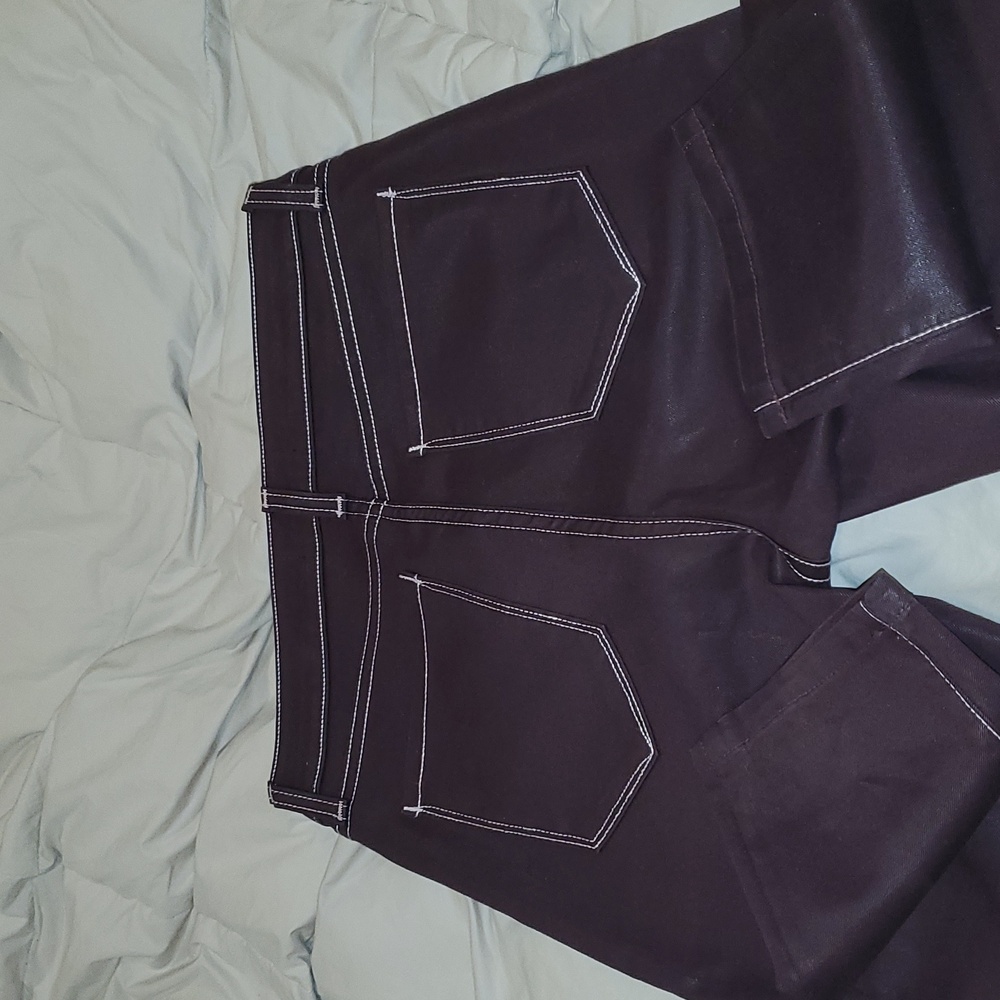 Monfrere wax coated Greyson skinny jeans 31x34 - Picture 2 of 12